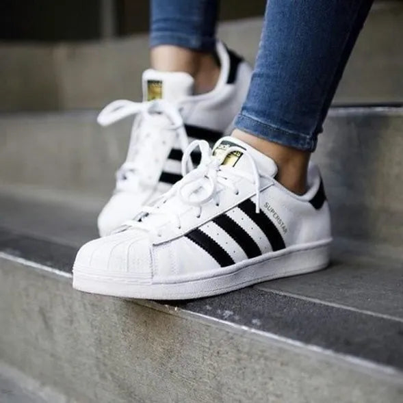 Adidas Superstar White and Black