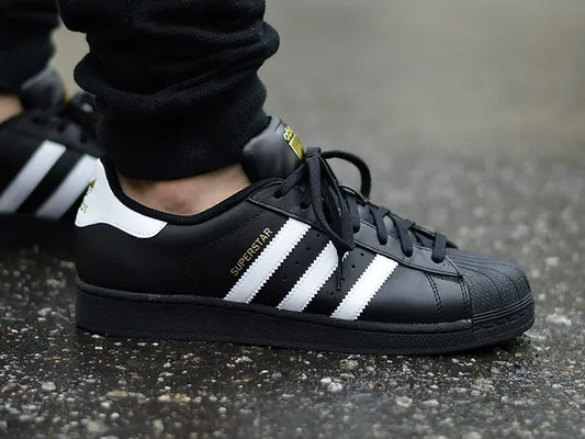 Adidas Superstar Black and White